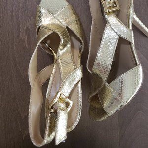 Michael Kors Becky Golden Sandals